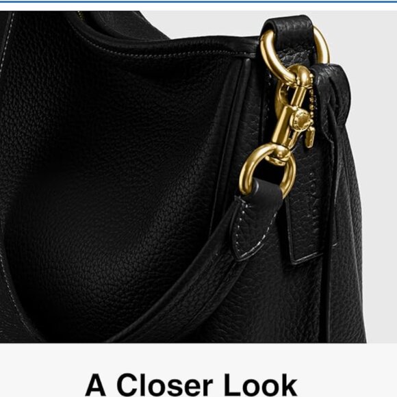 Coach Cary Shoulder bag.  Black with gold hardware - Picture 14 of 14